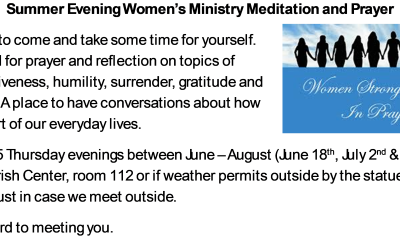 Summer Evening Women’s Ministry Meditation and Prayer
