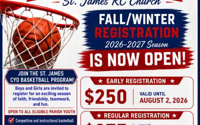 CYO Basketball Registration for Fall/Winter 2026 is now Open!